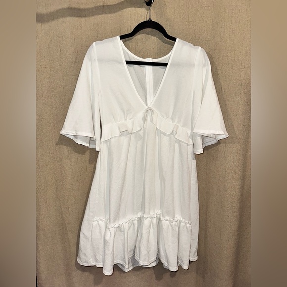 SHEIN Dresses & Skirts - Women’s Solid Deep V Neck Dress